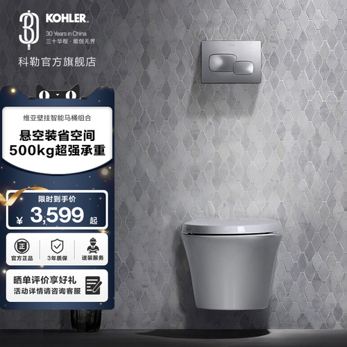 壁挂式马桶科勒简单快捷