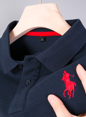 男士bolo短袖T恤popo爸爸tbpolo夏装polo衫poll上衣poor婆罗poko