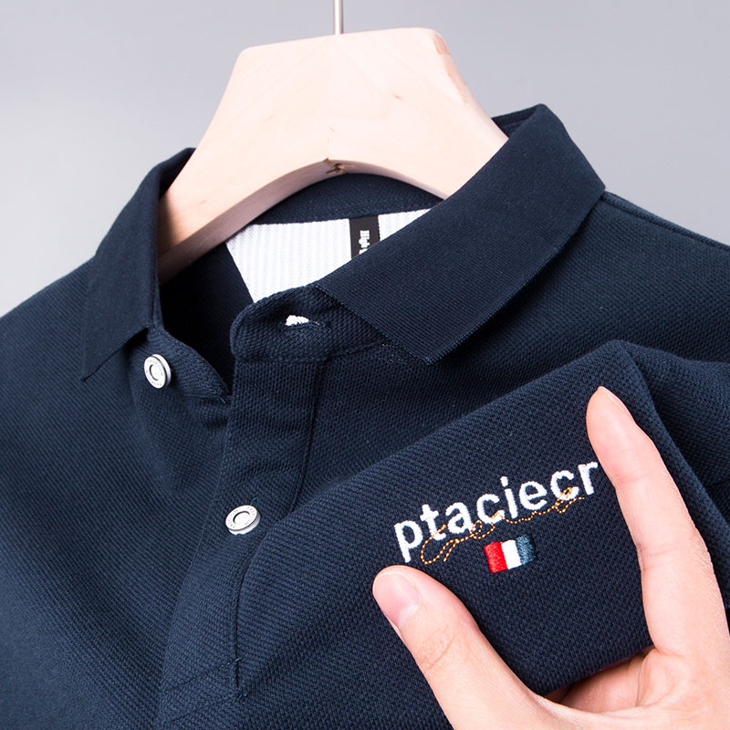 中年男士爸爸短袖T恤夏装polo衫