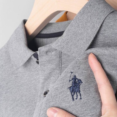 保罗polo衫纯棉中年男士