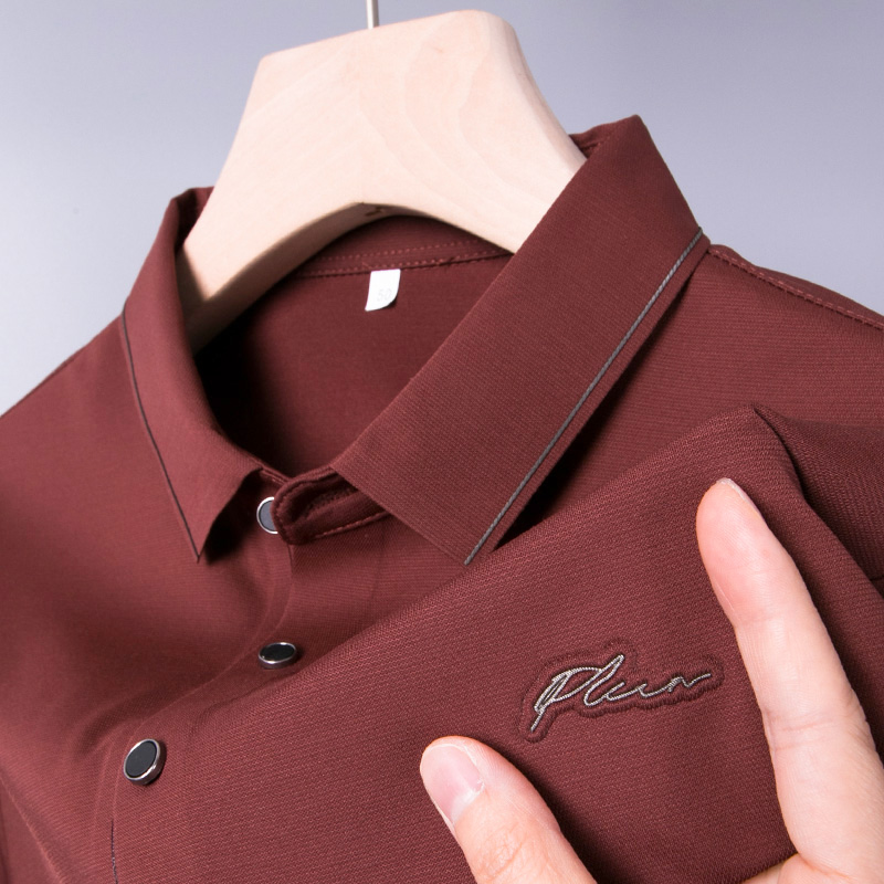 男士短袖T恤中年爸爸冰丝本命年