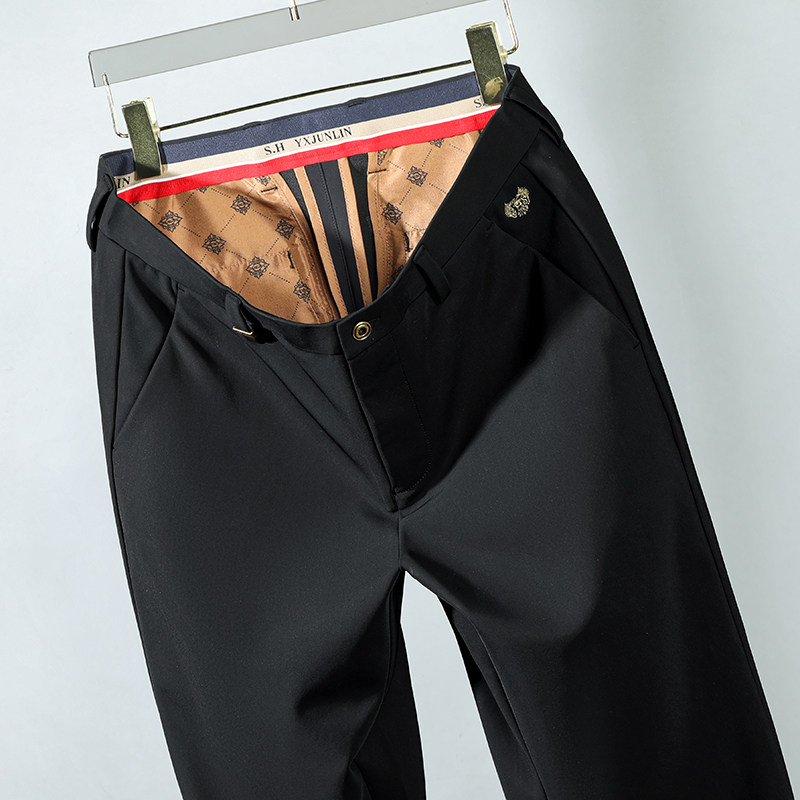 男士休闲裤运动裤春秋季新款爸爸装休闲西裤虎头长裤子搭配衬衫