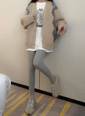 冬季加绒鲨鱼裤女外穿新款修身弹力加厚提臀紧身瑜伽裤保暖打底裤