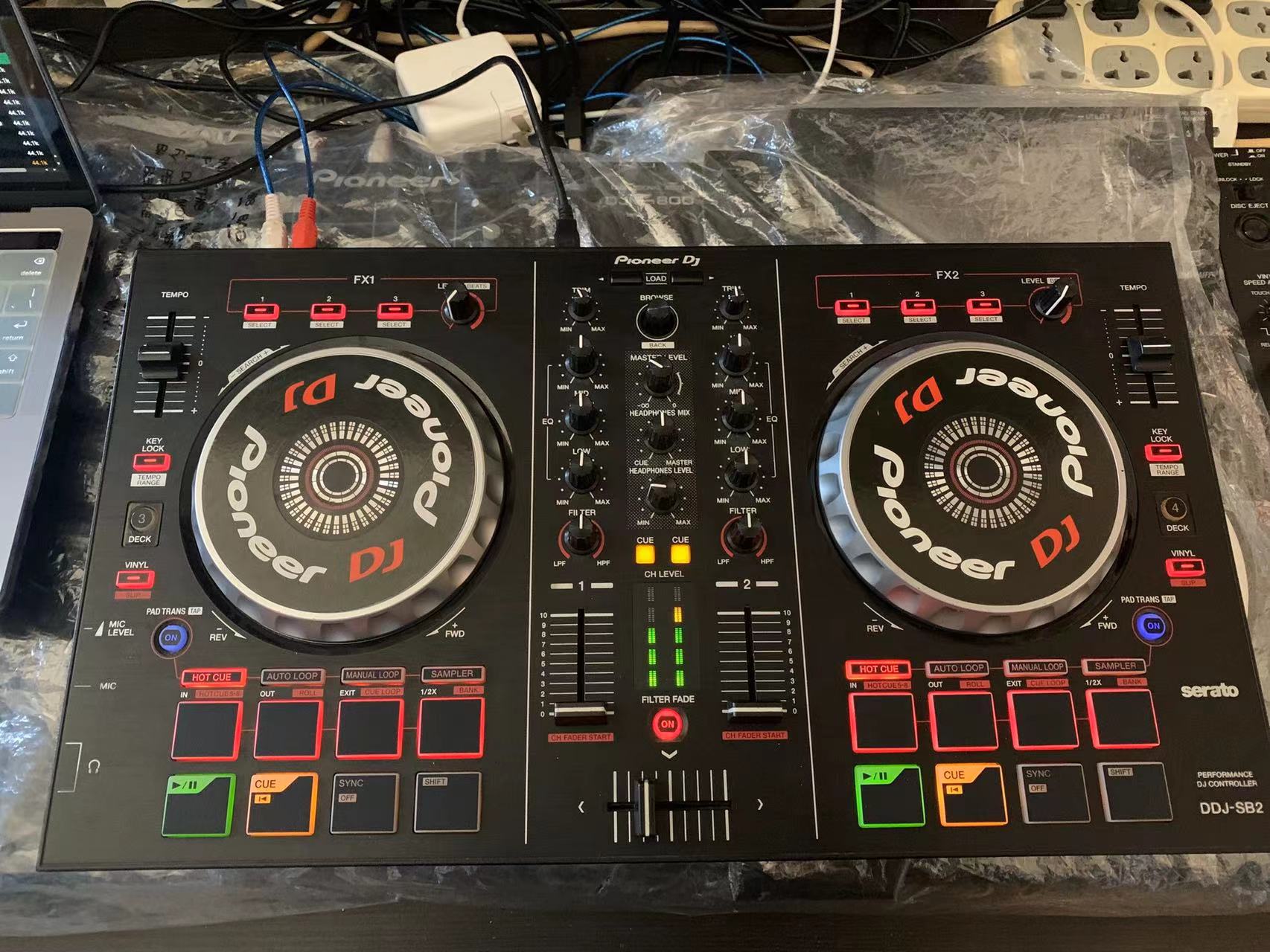 先锋Pioneer DDJ-SB SB2 SB3控制器打碟机一体机serato dj lite