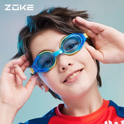 zoke防水防雾儿童高清泳镜