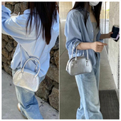 NI新款 韩国代购 东大门DEAR 手提小真皮女包斜挎单肩牛皮百搭纯色