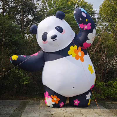 新款大熊猫气模定制充气发光户外露营打卡氛围布置美陈装饰气膜球