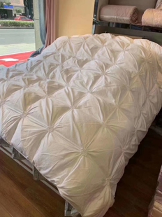 富爱家纺95白鹅绒被轻柔保暖白色粉色灰色送人自用高端大气1500克