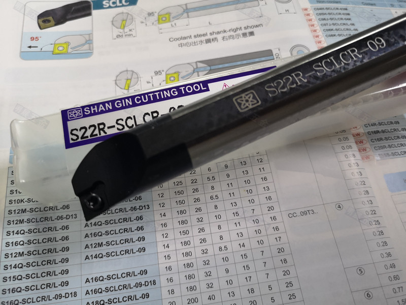 现货库存S22R-SCLCR-09原装台湾三井数控镗孔刀杆装CC09T3刀片