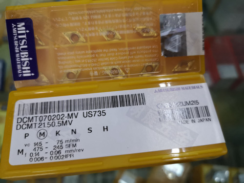 包邮原装正宗三菱不锈钢用R0.2角数控车刀片DCMT070202-MV US735