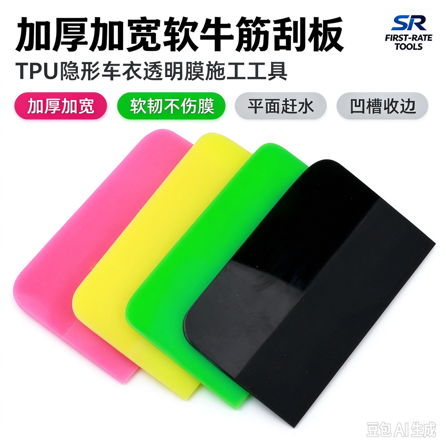 荧光粉TPU隐形车衣牛筋软刮板