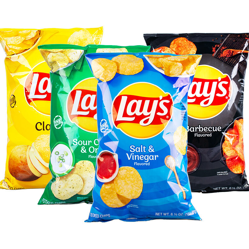 美国进口乐事LAY'S薯片零食聚会下午茶休闲小吃洋葱醋盐多味原切