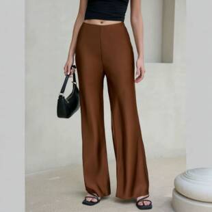 2026欧美女装高级感垂直筒阔腿裤宽松显瘦长裤casual pants