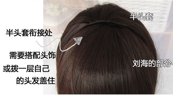 Perruque Long cheveux raides - Ref 2609470 Image 4