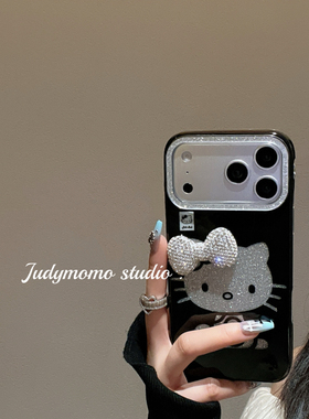 韩系ins少女闪粉坐姿KT适用iPhone17手机壳新款16promax苹果15/17pro全包防摔套14