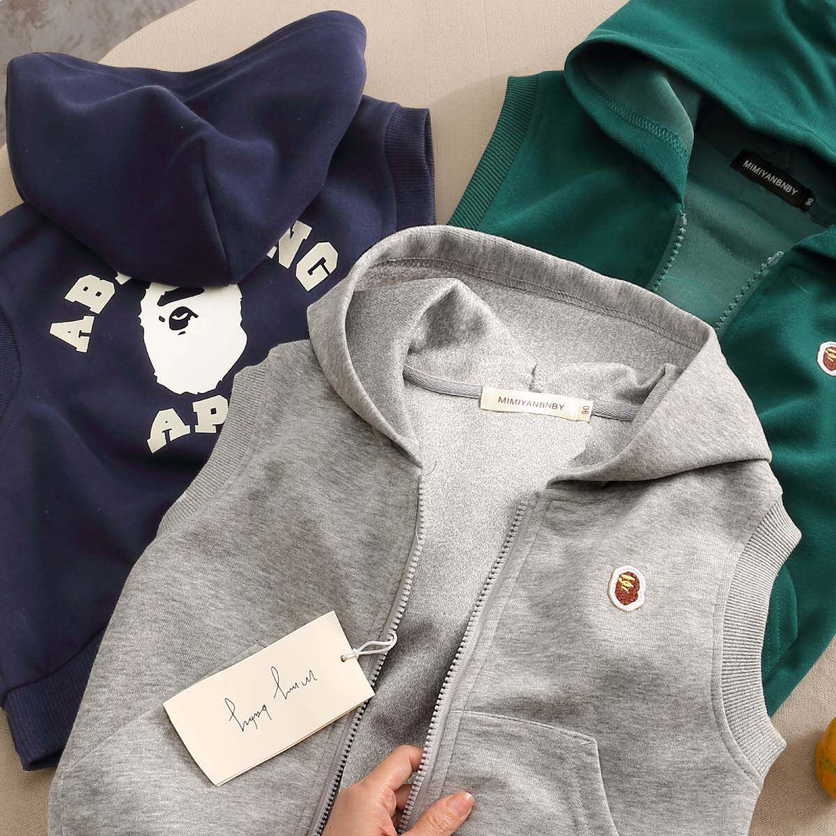 2025春秋儿童马甲外套男女童纯棉连帽坎肩日系卡通洋气背心开衫潮,童装/婴儿装/亲子装,马甲,淘宝优惠券,粉丝福利购,淘宝优惠卷