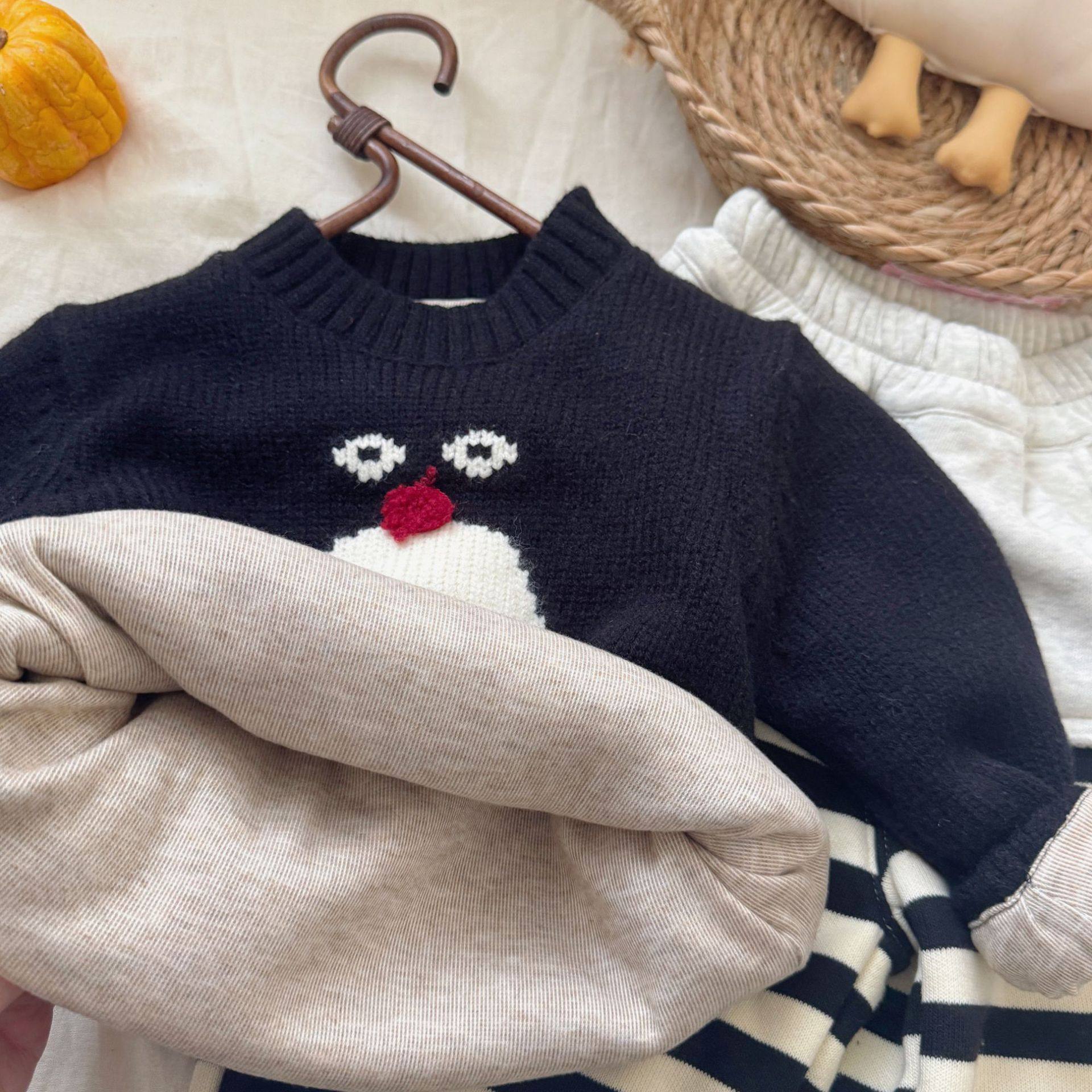 2025秋冬儿童加棉毛衣男女童日系卡通加厚针织衫宝宝小童套头衫,童装/婴儿装/亲子装,毛衣/针织衫,淘宝优惠券,粉丝福利购,淘宝优惠卷