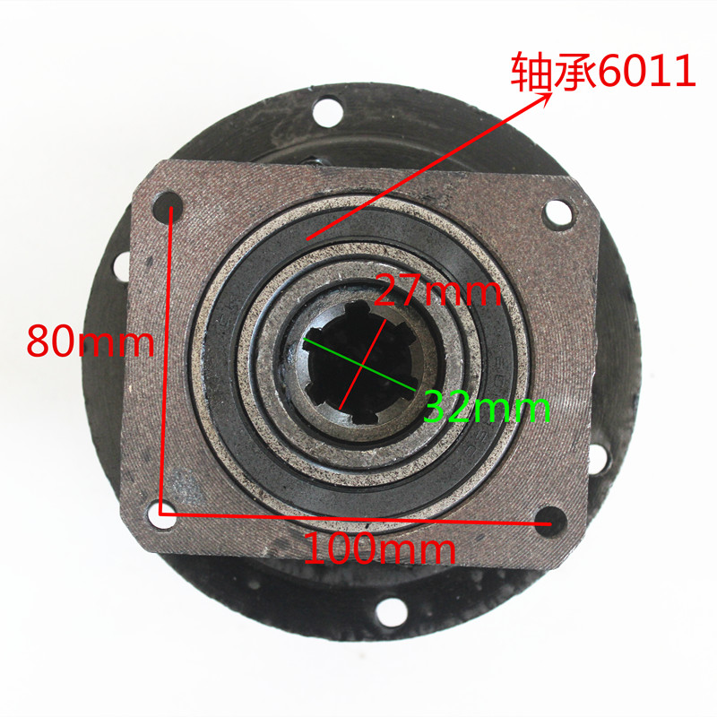 电动三轮车链条差速器拉砖车工程车大无轮后桥牙包链轮齿盘大壳子