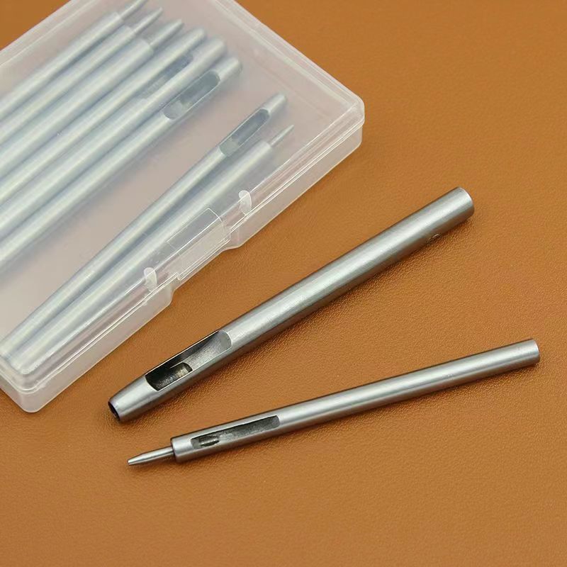 0.5-5.0mm十支套装皮带冲表腰带打孔器空心圆冲子diy皮艺工具