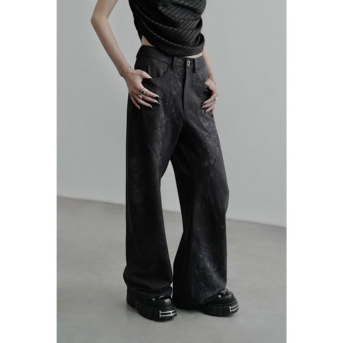 无以幻象异形阔腿裤