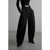 错褶阔腿裤 陈太太CHENTAITAI 无以幻象