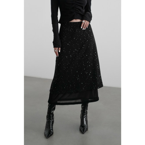 无以幻象假两层半裙