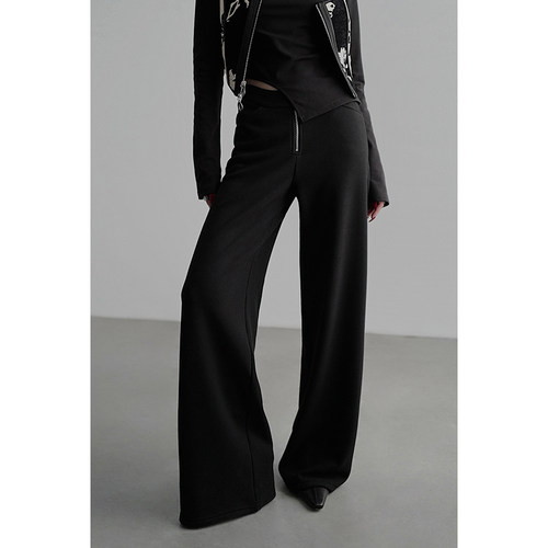 无以幻象百搭加绒直腿裤