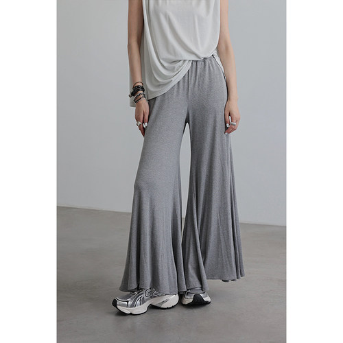 无以幻象针织垂感阔腿裤