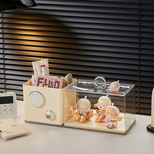 盲盒展示架收纳透明大号小摆件展示盒桌面可叠加亚克力手办展示架