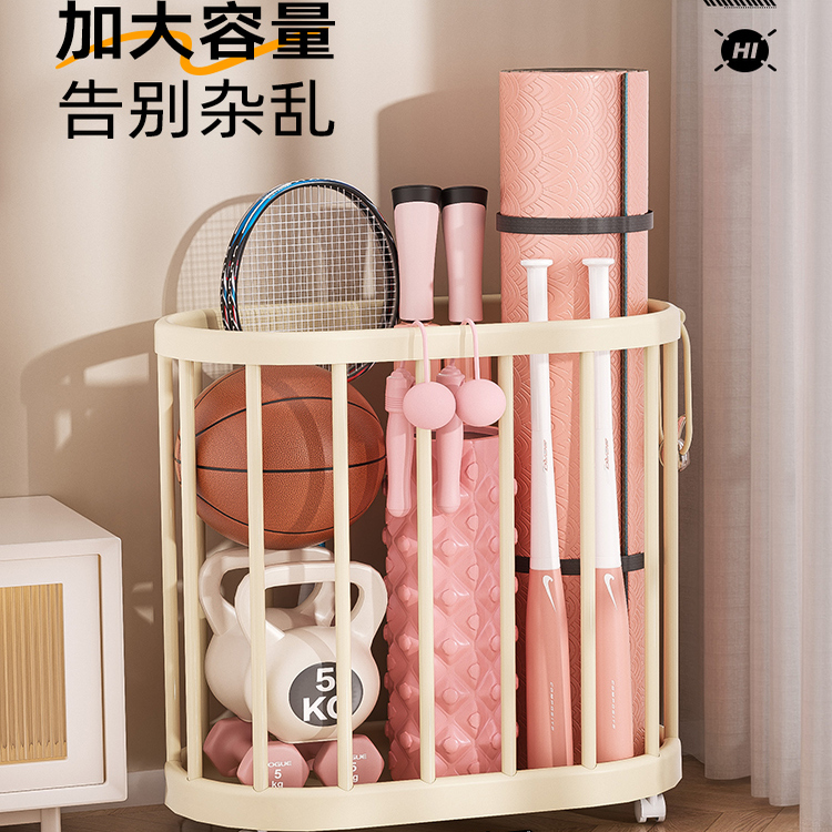日本瑜伽垫健身器材收纳架
