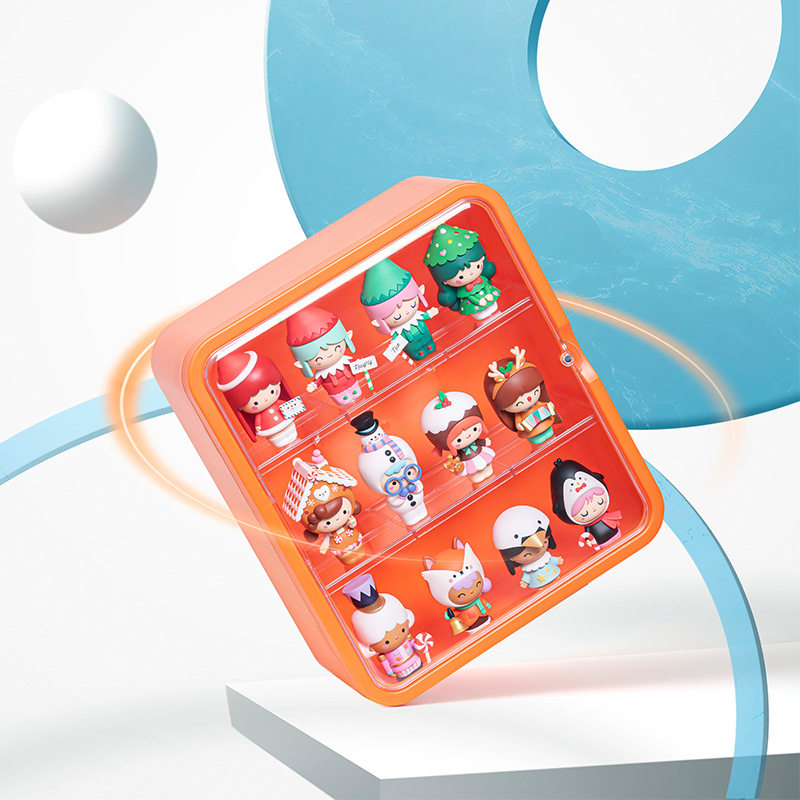 壁挂盲盒收纳玩偶展示架磁吸泡泡玛特手办展柜防尘公仔盲盒收纳盒