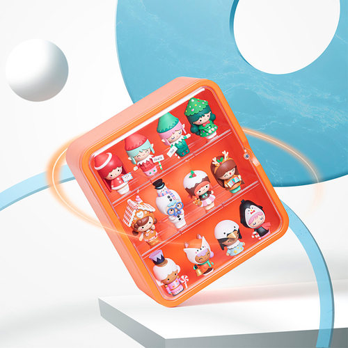 壁挂盲盒收纳玩偶展示架磁吸泡泡玛特手办展柜防尘公仔盲盒收纳盒