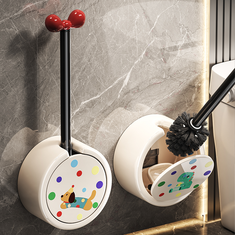 日本无死角壁挂马桶刷套装