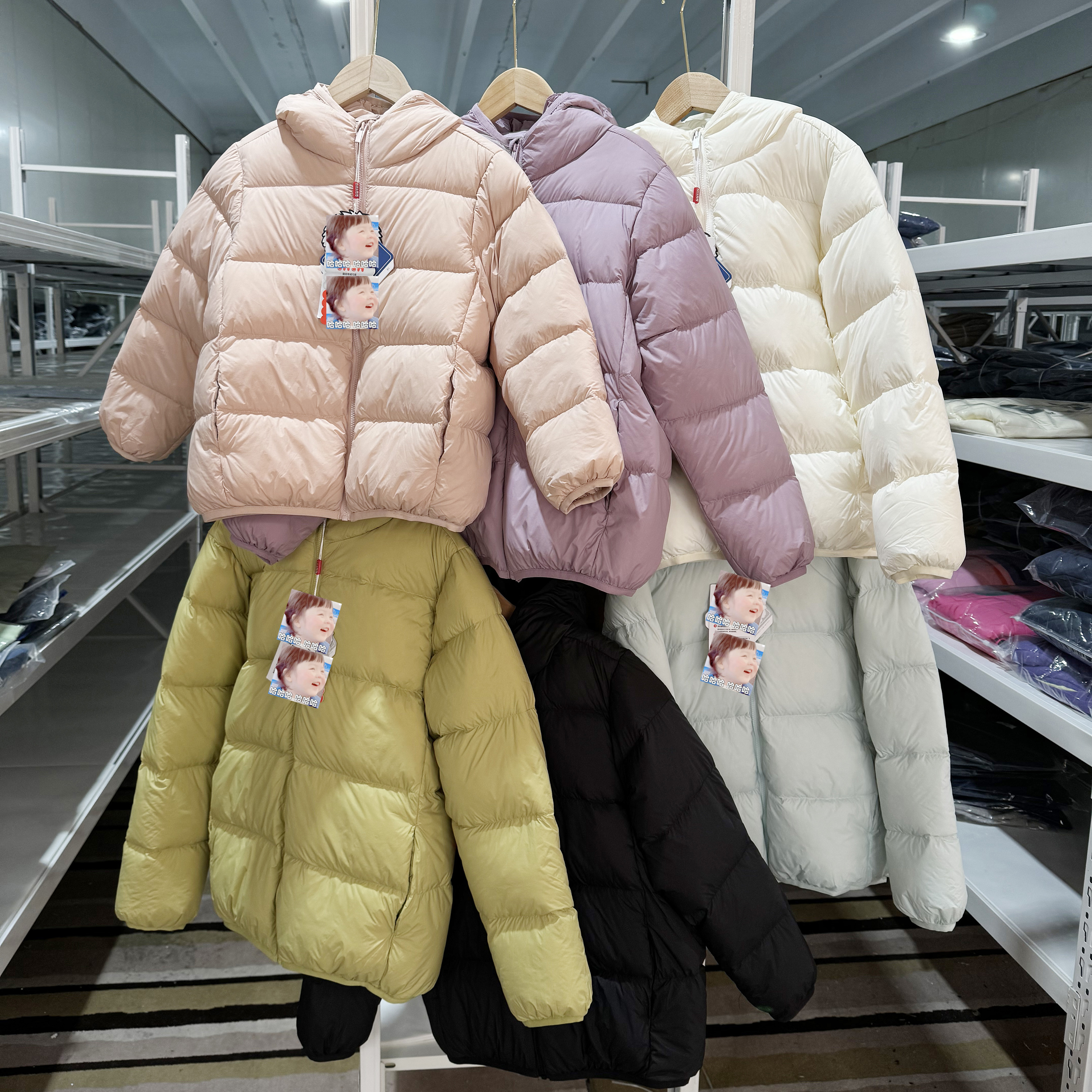 男女童三防羽绒服90白鸭绒保暖