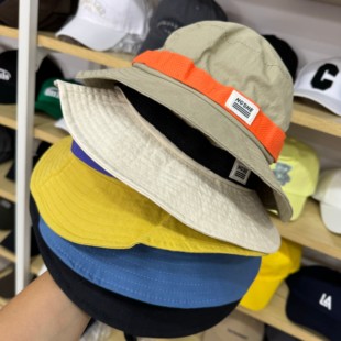 门店价129.9！亲子款！日系撞色复古渔夫帽男女童夏季户外太阳帽