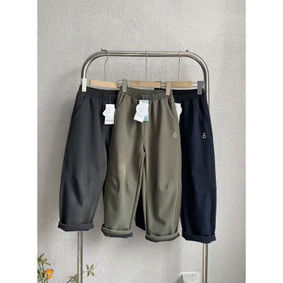 中大童耐磨加绒软壳裤