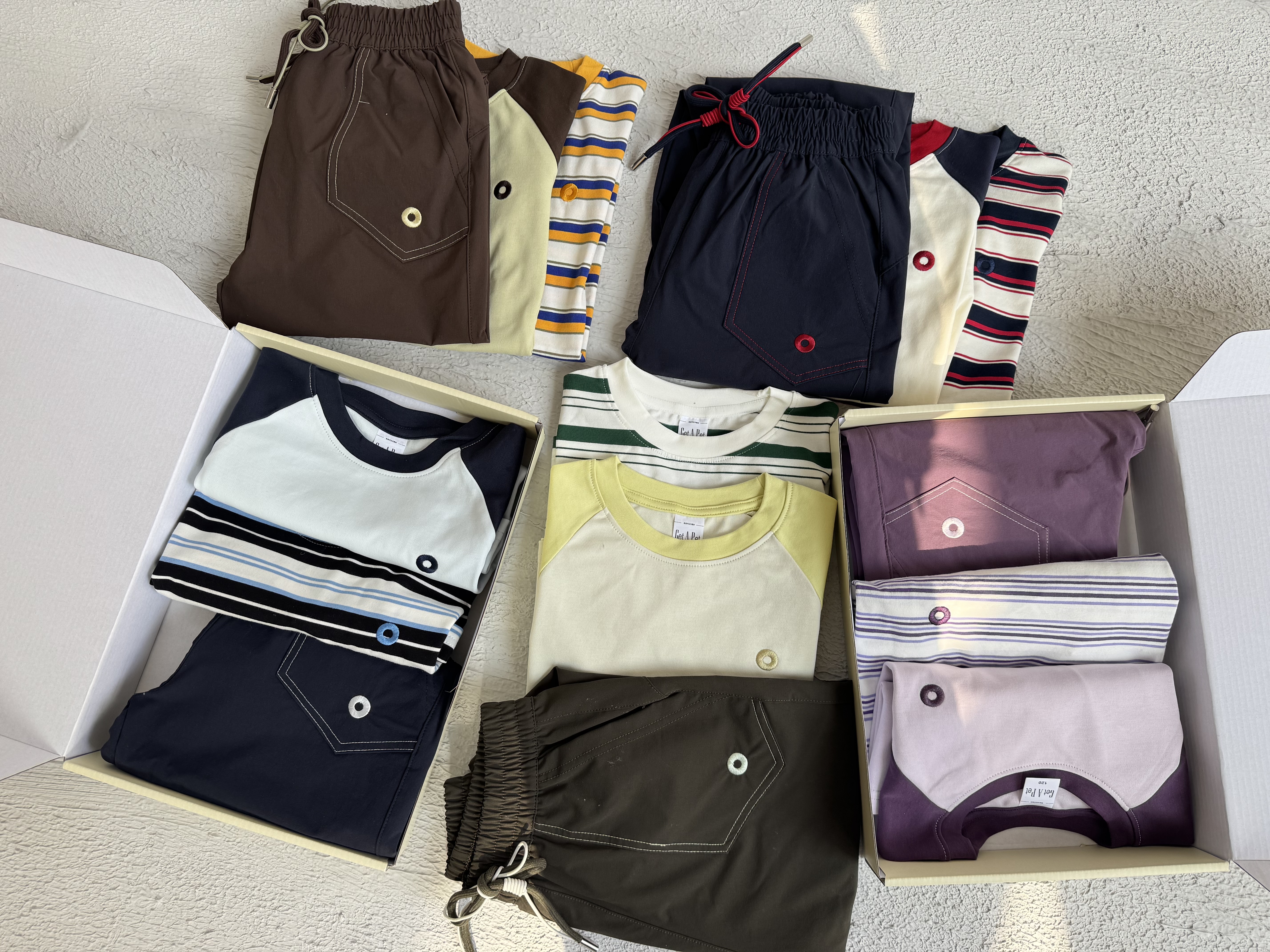 儿童户外三件套纯棉打底衫运动休闲裤男女童防风速干裤防水束脚裤