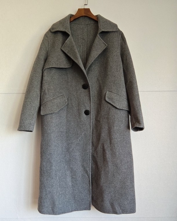 2025秋冬新款时尚百搭宽松显瘦中长款毛呢外套女高级感气质大衣潮