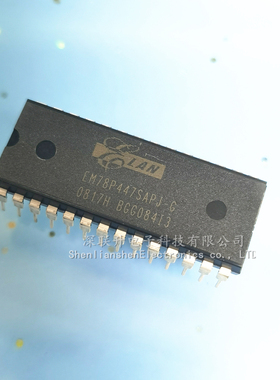 原装现货 EM78P447SAPJ-G EM78P447 直插DIP-28 单片机