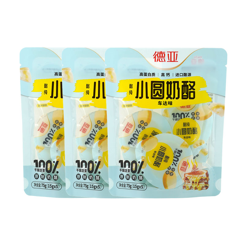 德亚小圆奶酪车达甜心味手撕原制奶酪零食小吃多种可选图片