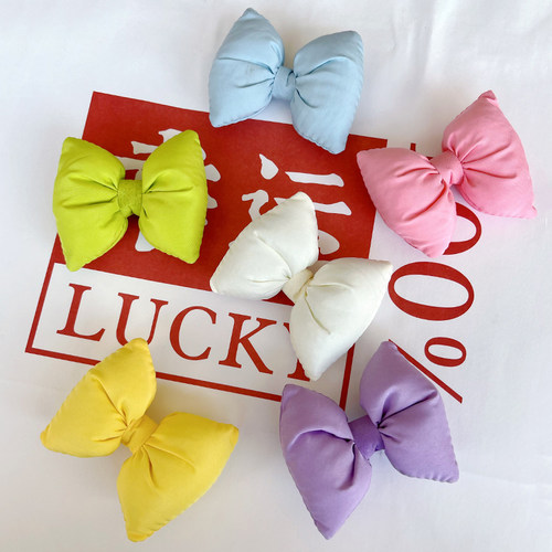 新款彩色充棉蝴蝶结装DIY配饰