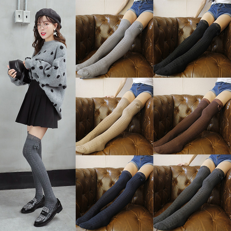 新品蝴蝶结爱心日系蕾丝花边长时尚复古简约过膝长袜女大腿袜,女士内衣/男士内衣/家居服,长筒袜,淘宝优惠券,粉丝福利购,淘宝优惠卷