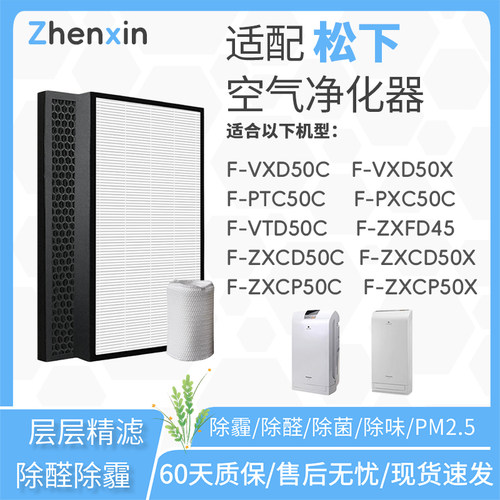 适配松下空气净化器F-VXD50C/PXC50C/VTD50C滤网ZXCP/ZXCD50C滤芯