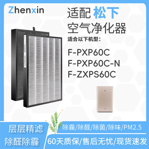 适配松下Panasonic空气净化器F-PXP60C/PXP60C-N滤网ZXPS60C滤芯