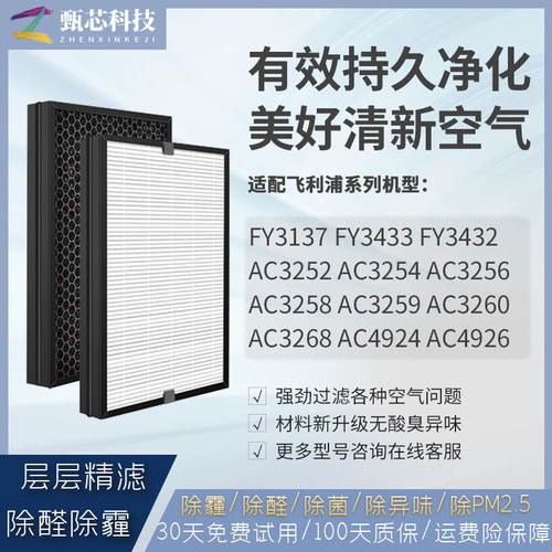 适配飞利浦空气净化器滤芯除甲醛