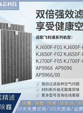 适配飞利浦650F-F02空气净化器KJ600F-F01滤芯600G-F03滤网AP9966