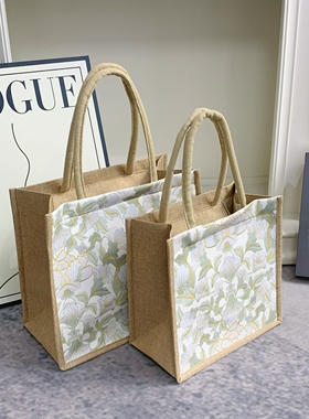 帆布包包女手提包2025新款大容量麻布手提袋女ins上班通勤托特包