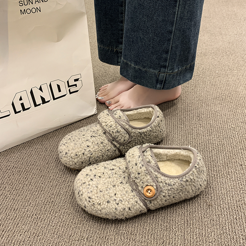 内增高勃肯鞋懒人外穿豆豆鞋棉鞋