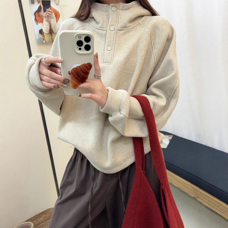 卫衣韩系东大门糯米加厚！羊绒