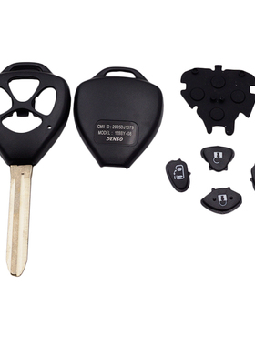 适用于丰田凯美瑞埃尔法4按键替换新壳TOY48汽车直板遥控钥匙外壳